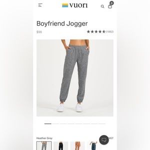 vuori Boyfriend Jogger in size L